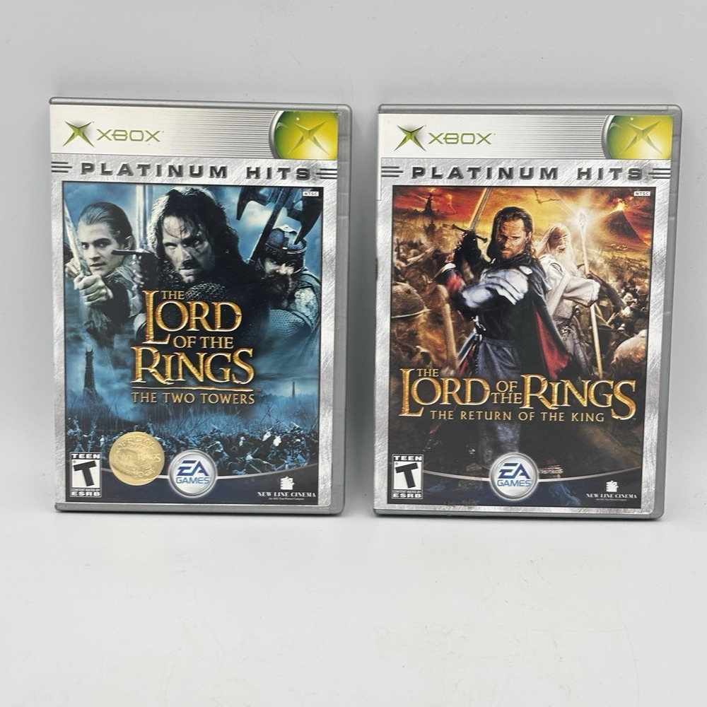 Lord of the Rings: The Return of the King & The Two Towers Xbox Game Lot